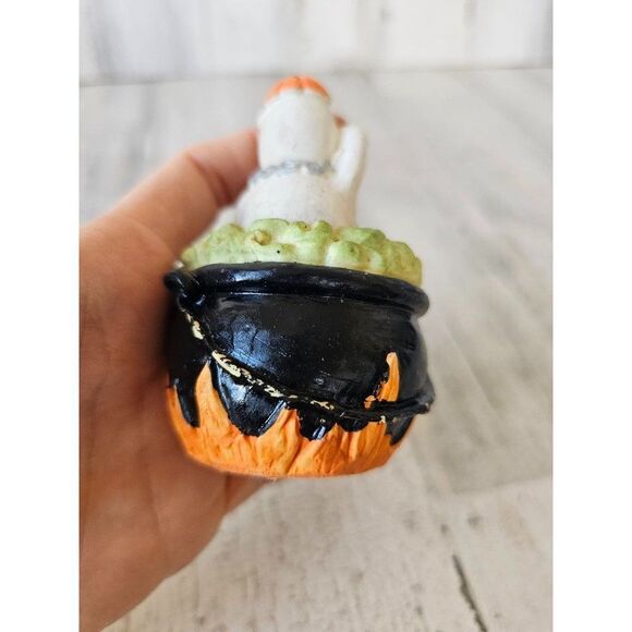 Ghost cauldron Jack in the box Halloween prop vintage - Picture 5 of 8